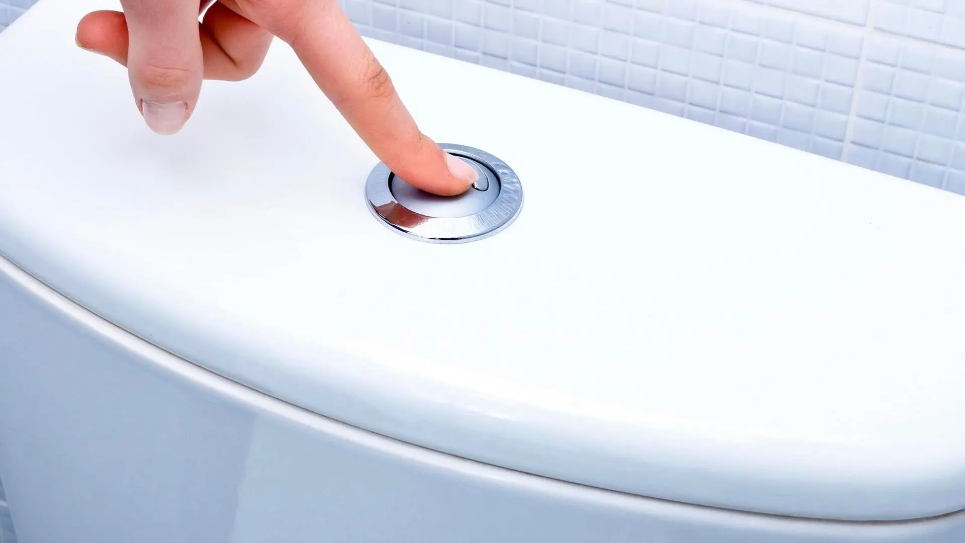 Botão de pressão de dedo para vaso sanitário Botão de pressão de dedo para vaso sanitário